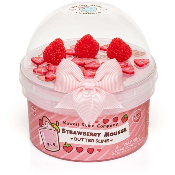 Kawaii Slome Other - Strawberry Mousse Fluffy Butter Slime